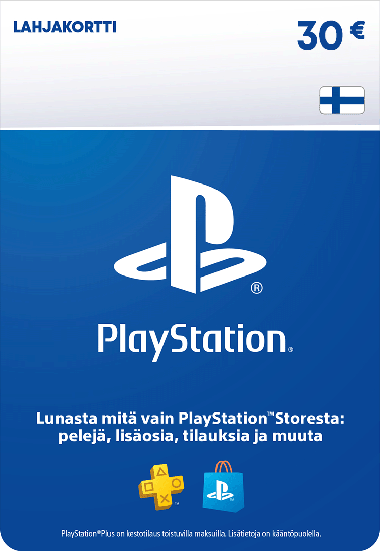 PlayStation Store lahjakortti €30 | PSN Kortti | PlayStation Gift Card