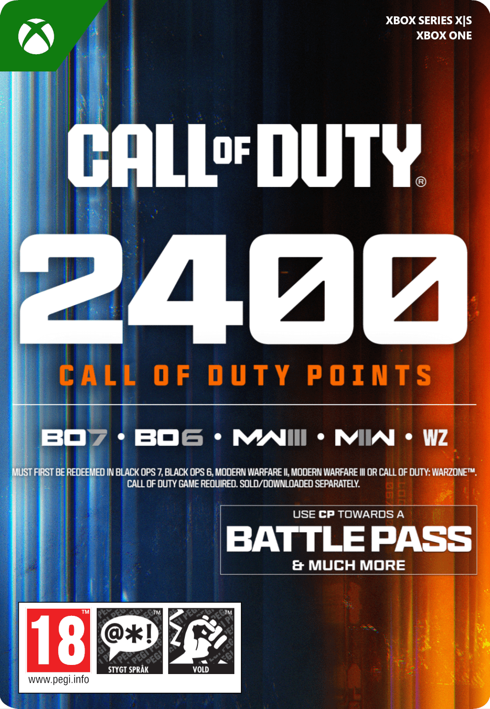 2400 CALL OF DUTY