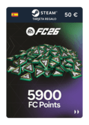 5900 puntos EA FC 26 (tarjeta regalo Steam) - ES