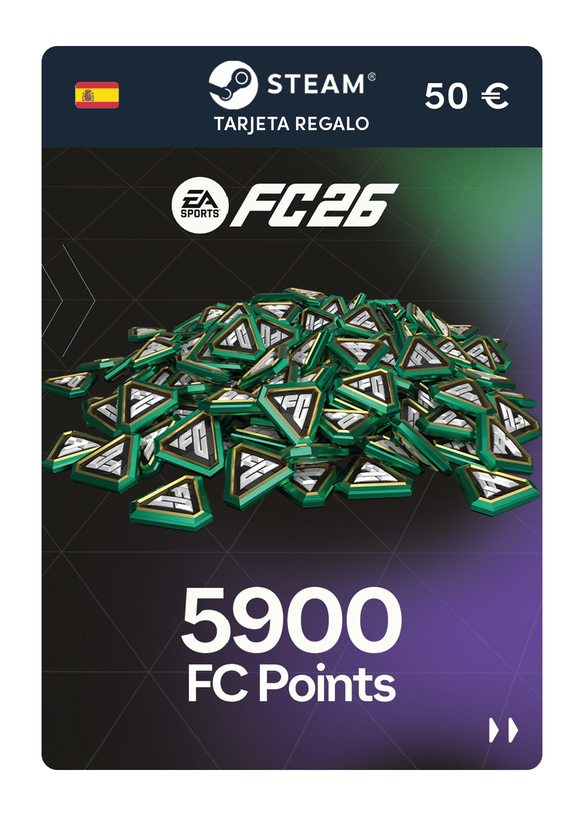 5900 puntos EA FC 26 (tarjeta regalo Steam)