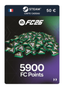 5.900 points EA FC 26 (Carte cadeau Steam) - FR