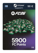 5 900 EA FC 26 -pistettä (Steam-lahjakortti) - FI