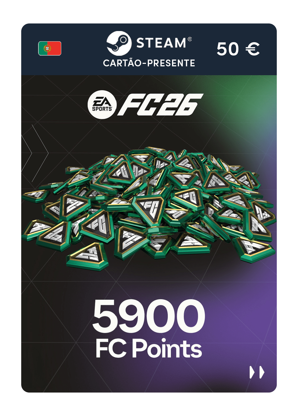 5900 pontos EA FC 26 (cartão-presente Steam)