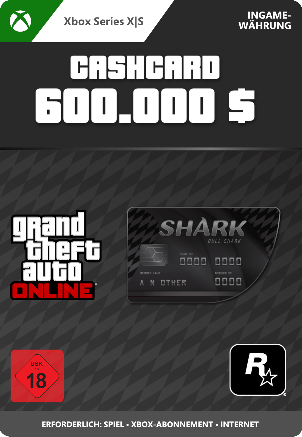 Bull Shark Card GTA Online (Xbox Series X|S)