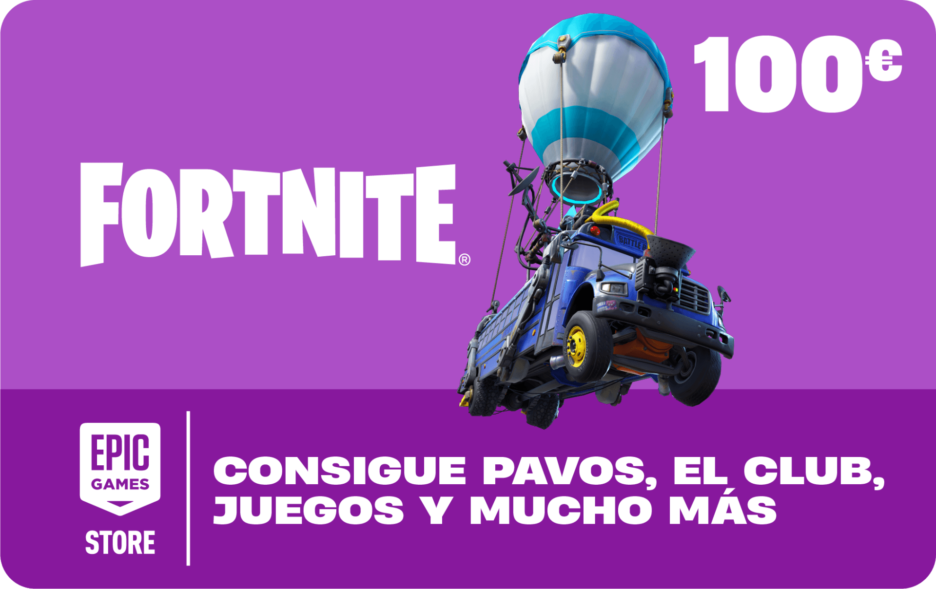 Tarjeta Pavos Fortnite Epic Games 100€