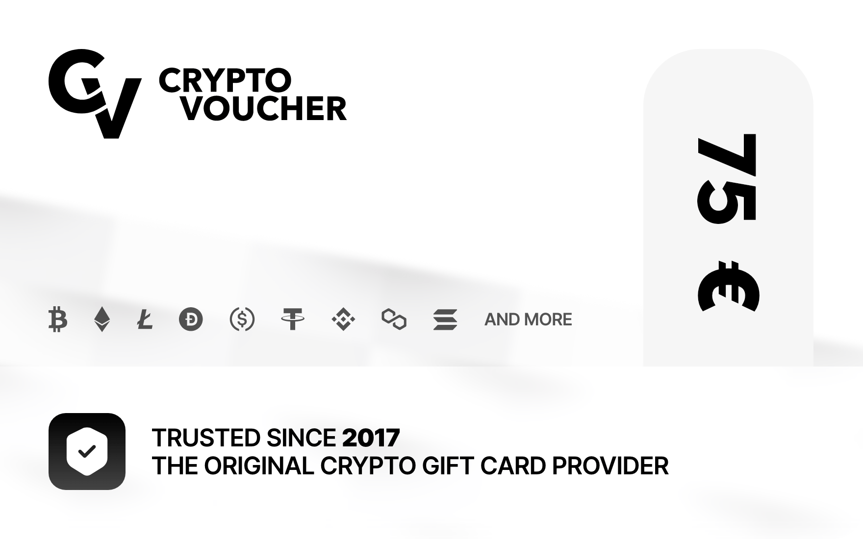 Crypto Voucher Cadeaukaart 75 Euro
