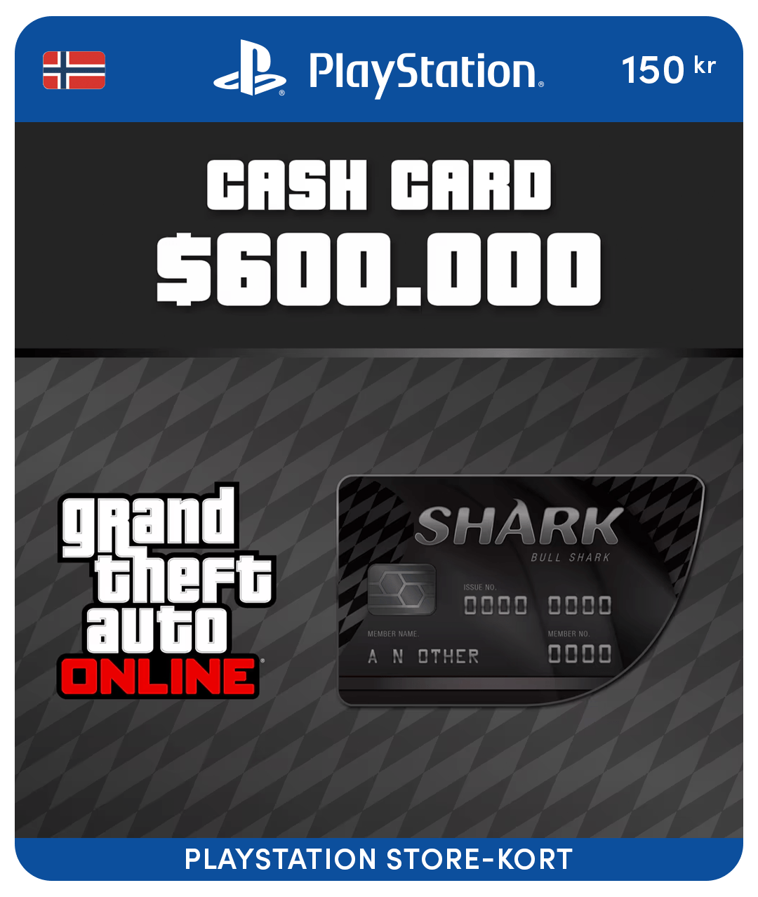 Bull Shark Card GTA Online (PSN Gift Card)