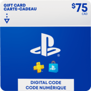 Carte PlayStation Store $75 - CA