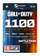 1,100 COD Points (Steam Gift Card) - IE
