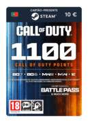 1100 pontos COD (cartão-presente Steam) - PT