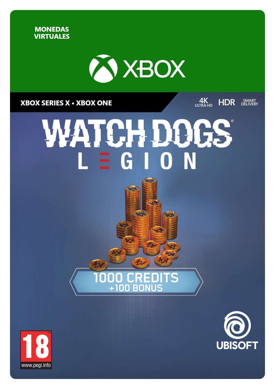 Paquete de créditos de Watch Dogs: Legion (1100 créditos)