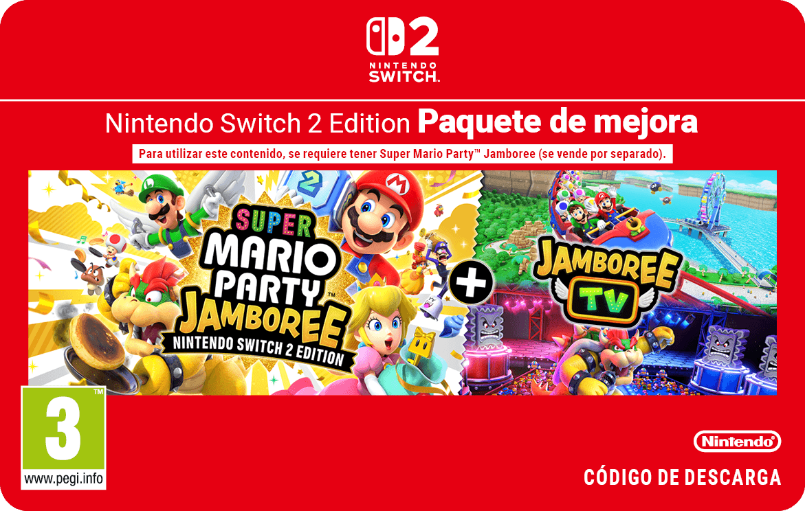 Super Mario Party Jamboree  Paquete de mejora a la versión Nintendo Switch 2 Edition + Jamboree TV + Jamboree TV