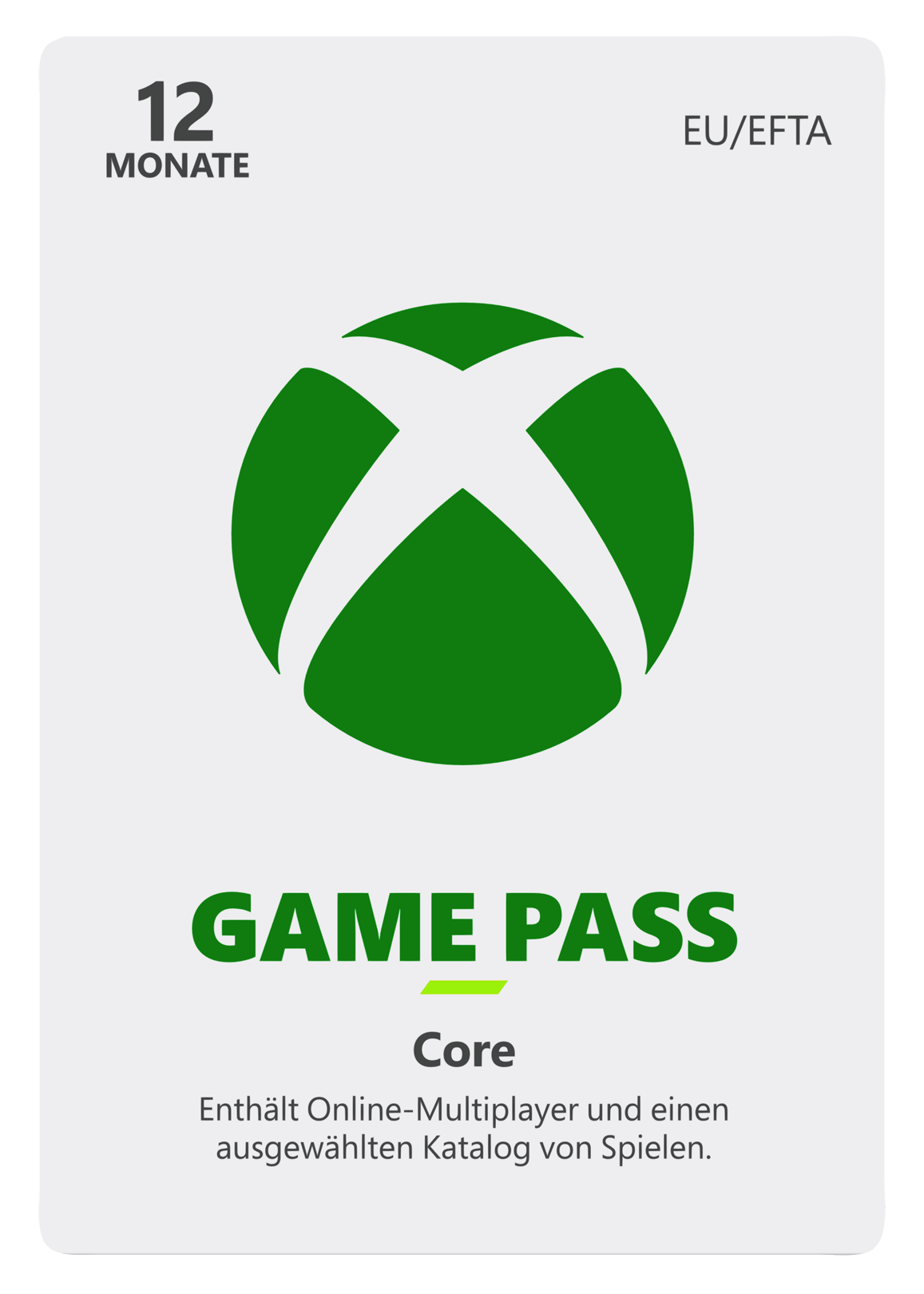 Xbox Game Pass Core 12 Monate