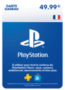 Carte PlayStation 49.99 € - FR