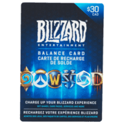 Carte Cadeau Blizzard 30 CAD - CA